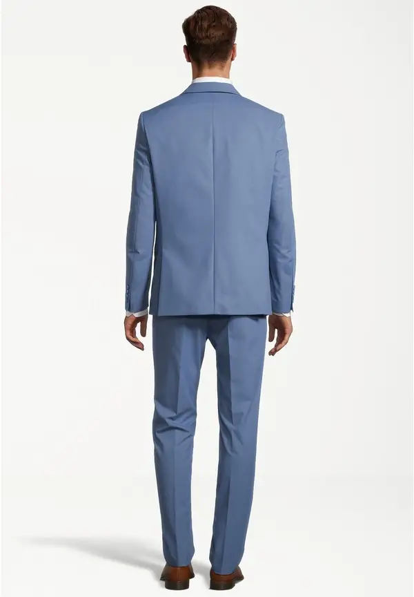Steffen Klein Designer Anzug Slim Fit in Hellblau Blitzangebot