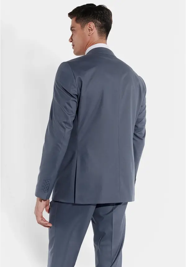 Steffen Klein Anzug Regular Fit elastisch in Dove blue Große Rabatte