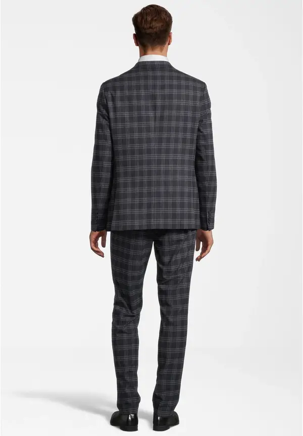Steffen Klein Anzug Slim Fit kariert in navy checkered Bestseller