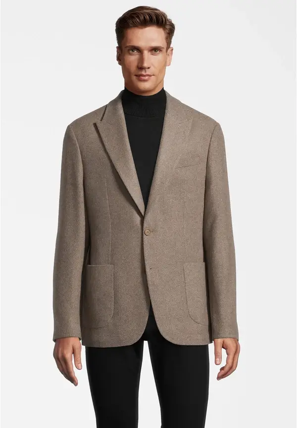 Steffen Klein Sakko Woll-Mix in beige Super Sparpreis