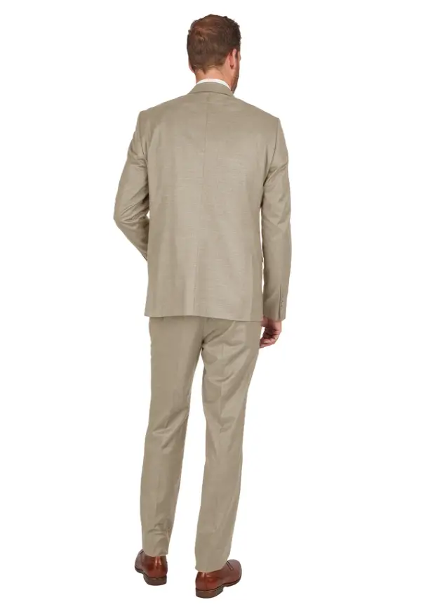 Steffen Klein Anzug Regular Fit elastisch in Beige Sonderangebot der Fabrik