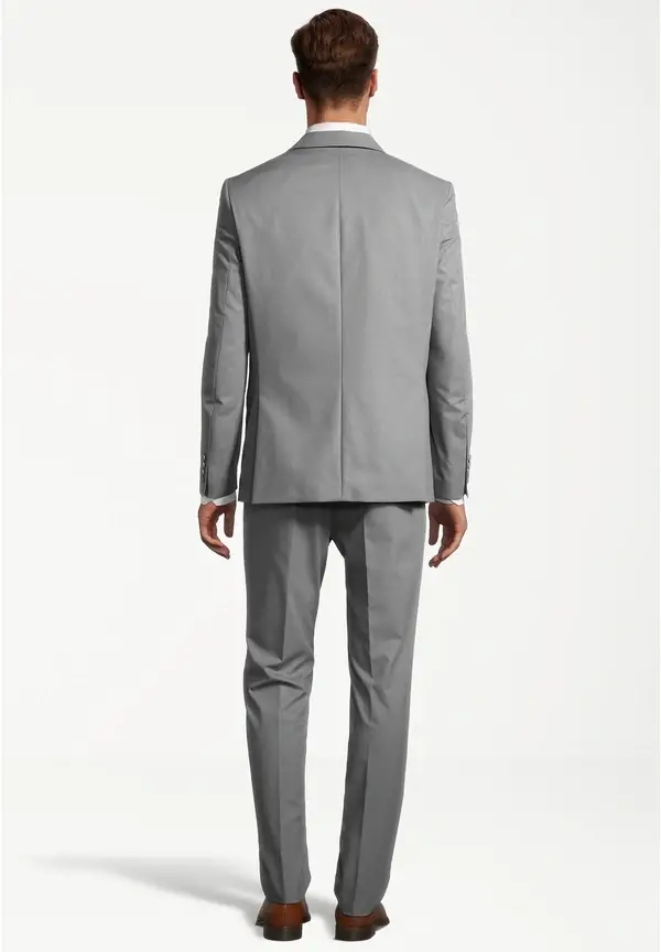 Steffen Klein Designer Anzug Slim Fit in Grau Discount Store für neue Produkte