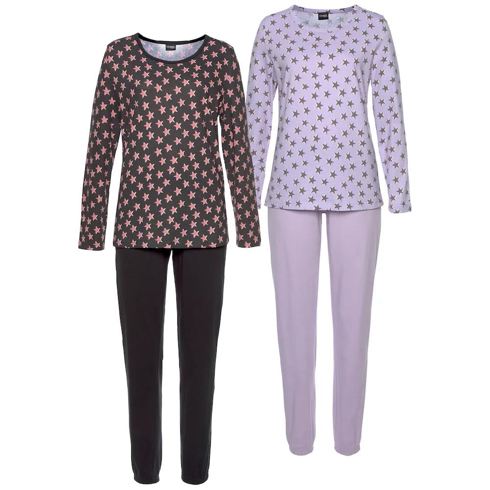 Vivance Dreams Pyjama (4 tlg. 2 Stück) mit Sternenmuster kaufen Auslauf