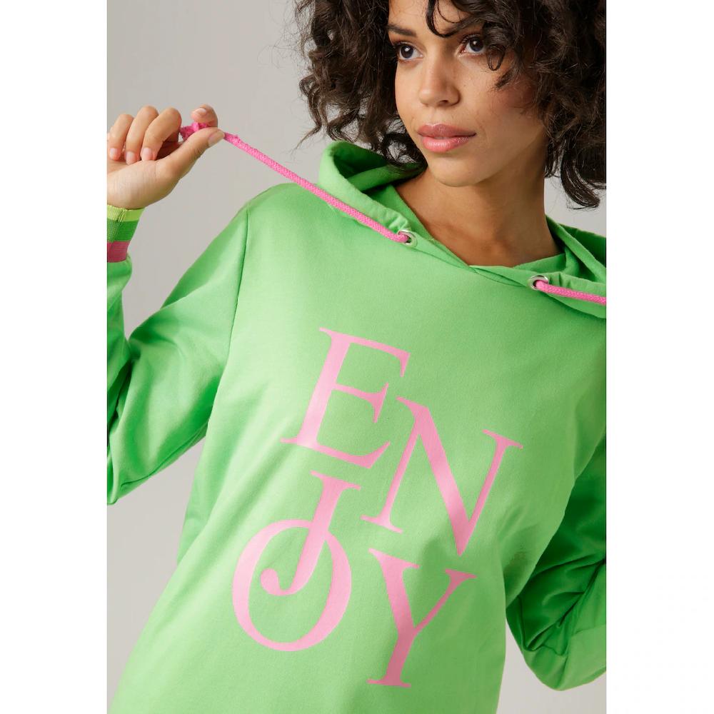 Aniston CASUAL Sweatshirt mit "ENJOY"-Schriftzug Verkauf