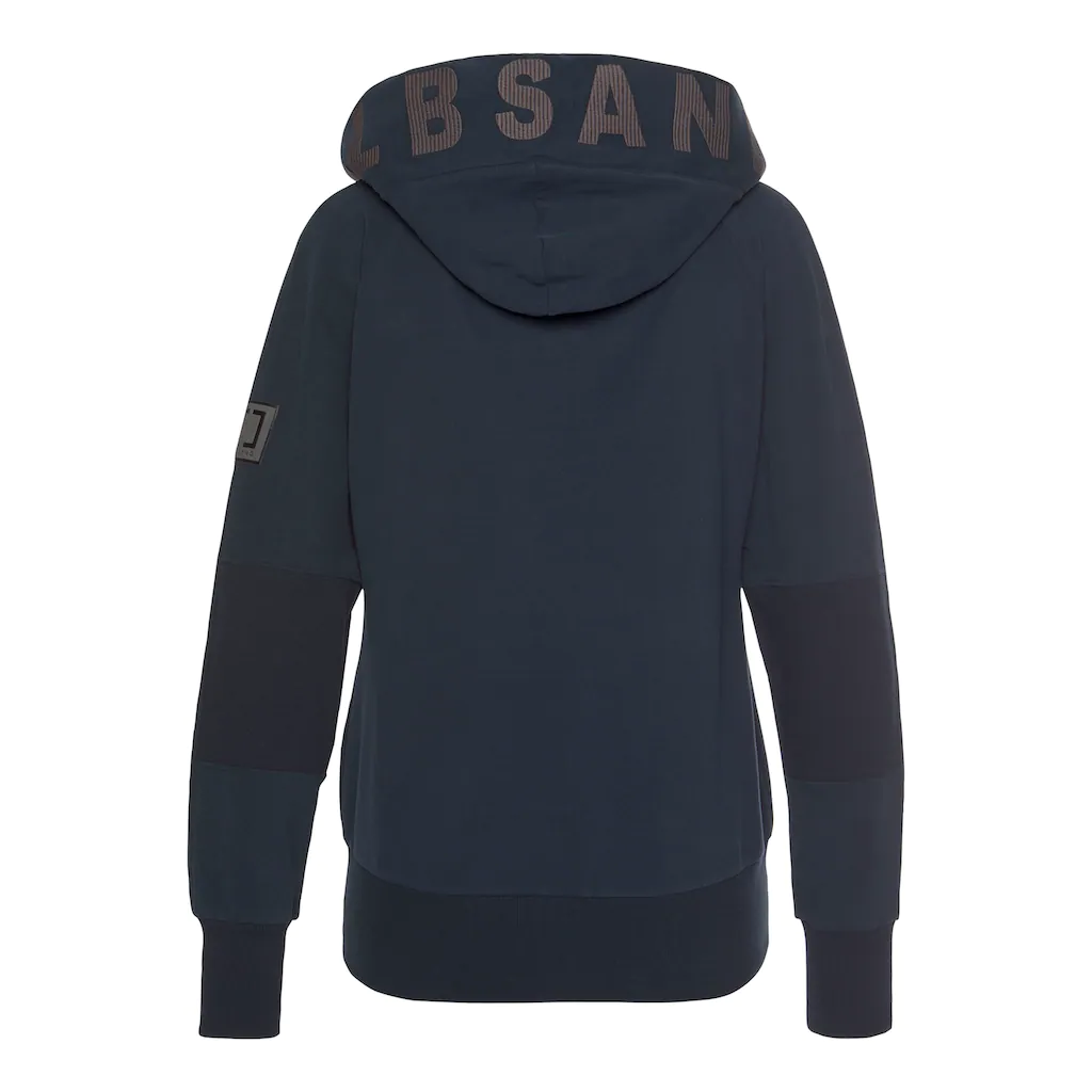 Elbsand Sweatjacke mit Logo-Stickerei an der Kapuze bequeme Freizeitjacke mit Taschen Günstiger Verkauf