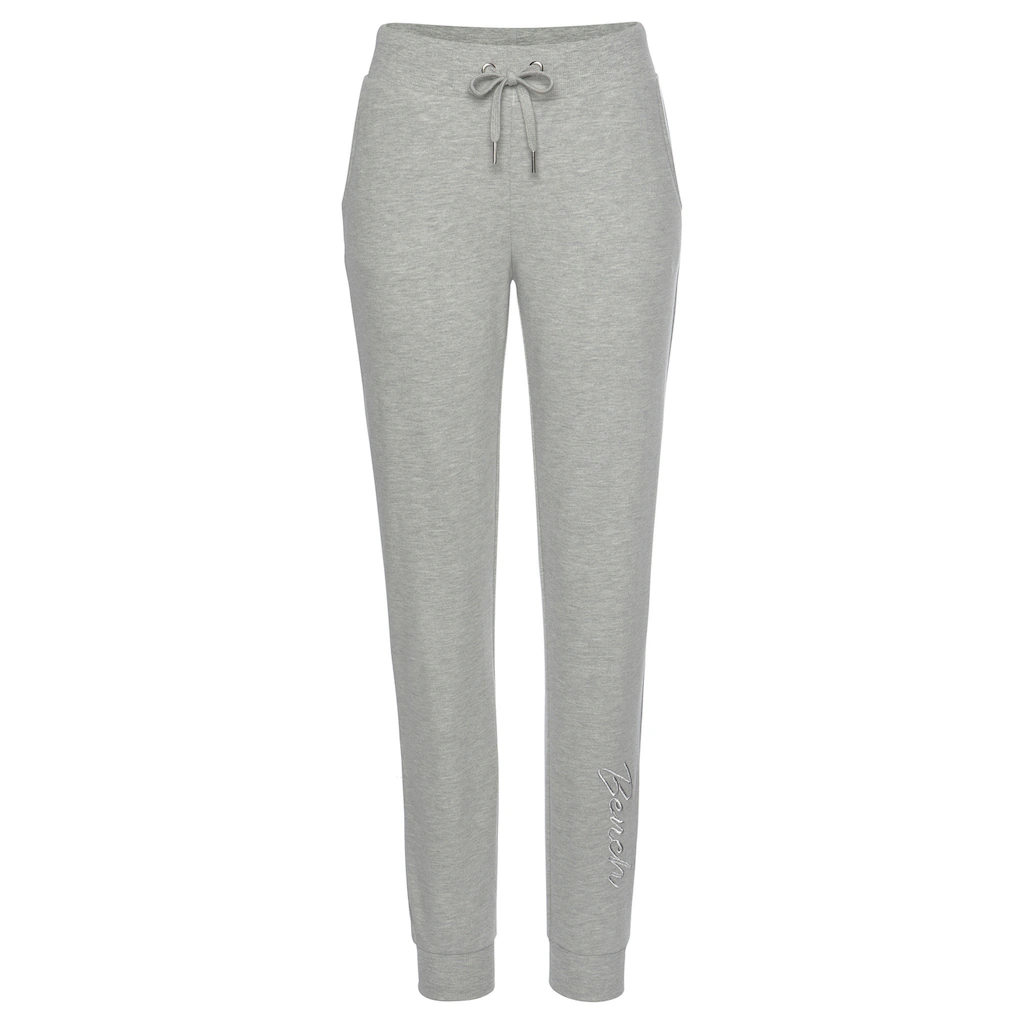 Bench. Loungewear Relaxhose mit glänzender Logostickerei Loungeanzug Saisonschlussverkauf
