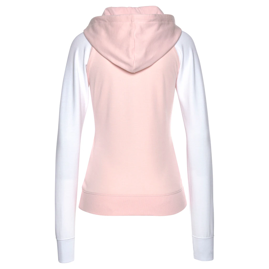 Bench. Loungewear Kapuzensweatjacke mit farblich abgesetzten Ärmeln Loungeanzug Jubiläumsangebot