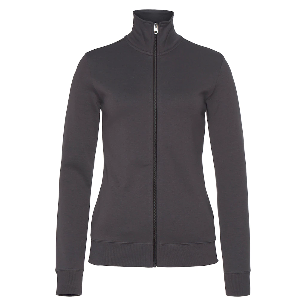 Bench. Loungewear Sweatjacke mit bestickten Stehkragen Loungeanzug Blitzangebot