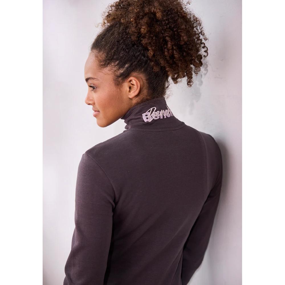 Bench. Loungewear Sweatjacke mit bestickten Stehkragen Loungeanzug Blitzangebot