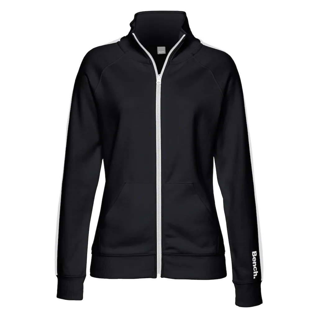 Bench. Loungewear Sweatjacke mit Seitenstreifen und Stehkragen Loungewear Saisonale Angebote