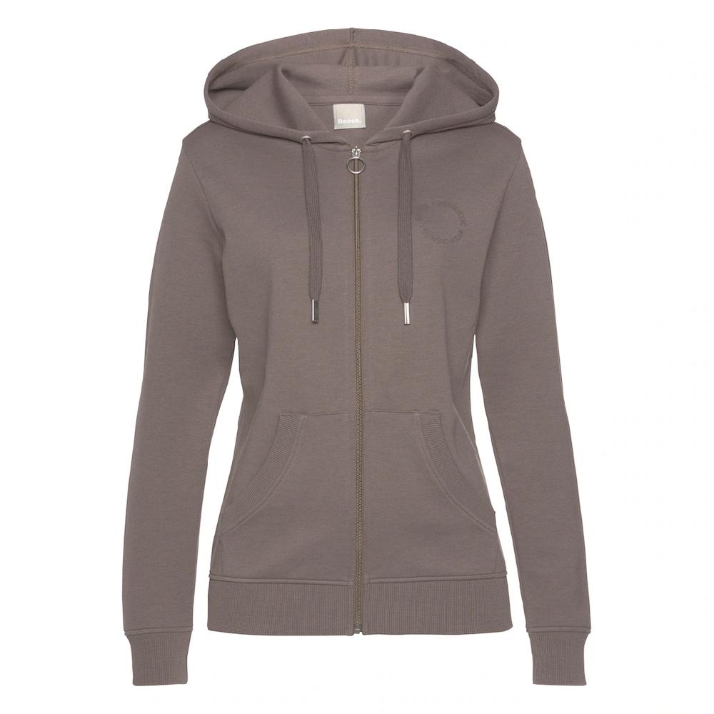 Bench. Loungewear Kapuzensweatjacke mit Logo und Kängurutasche Loungewear Räumungsverkauf