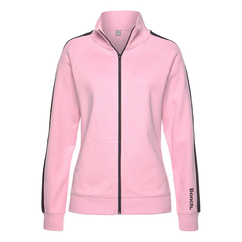 Bench. Loungewear Sweatjacke mit Seitenstreifen und Stehkragen Loungeanzug Kostenlose Rückgabe