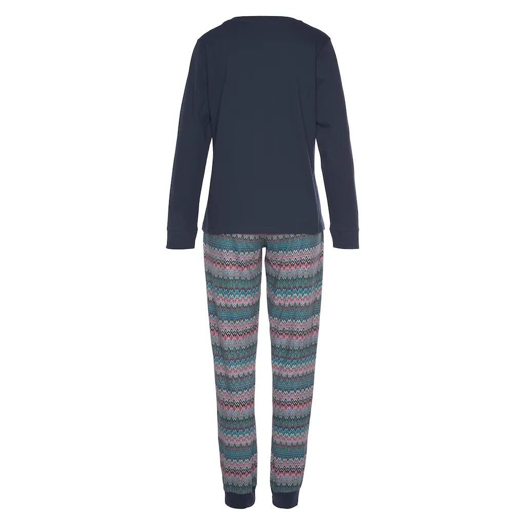 Vivance Dreams Pyjama (2 tlg.) mit buntem Zick-Zack-Muster ▷ für Fabrikladen