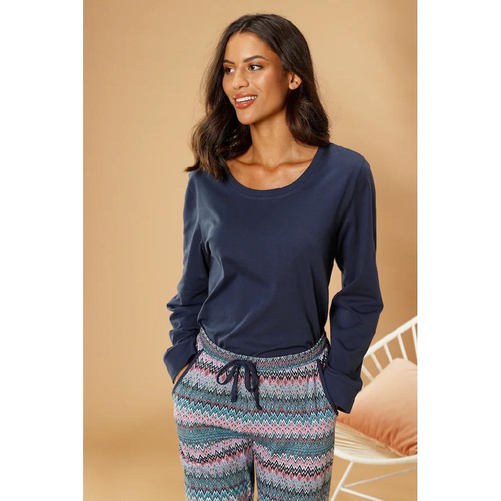 Vivance Dreams Pyjama (2 tlg.) mit buntem Zick-Zack-Muster ▷ für Fabrikladen