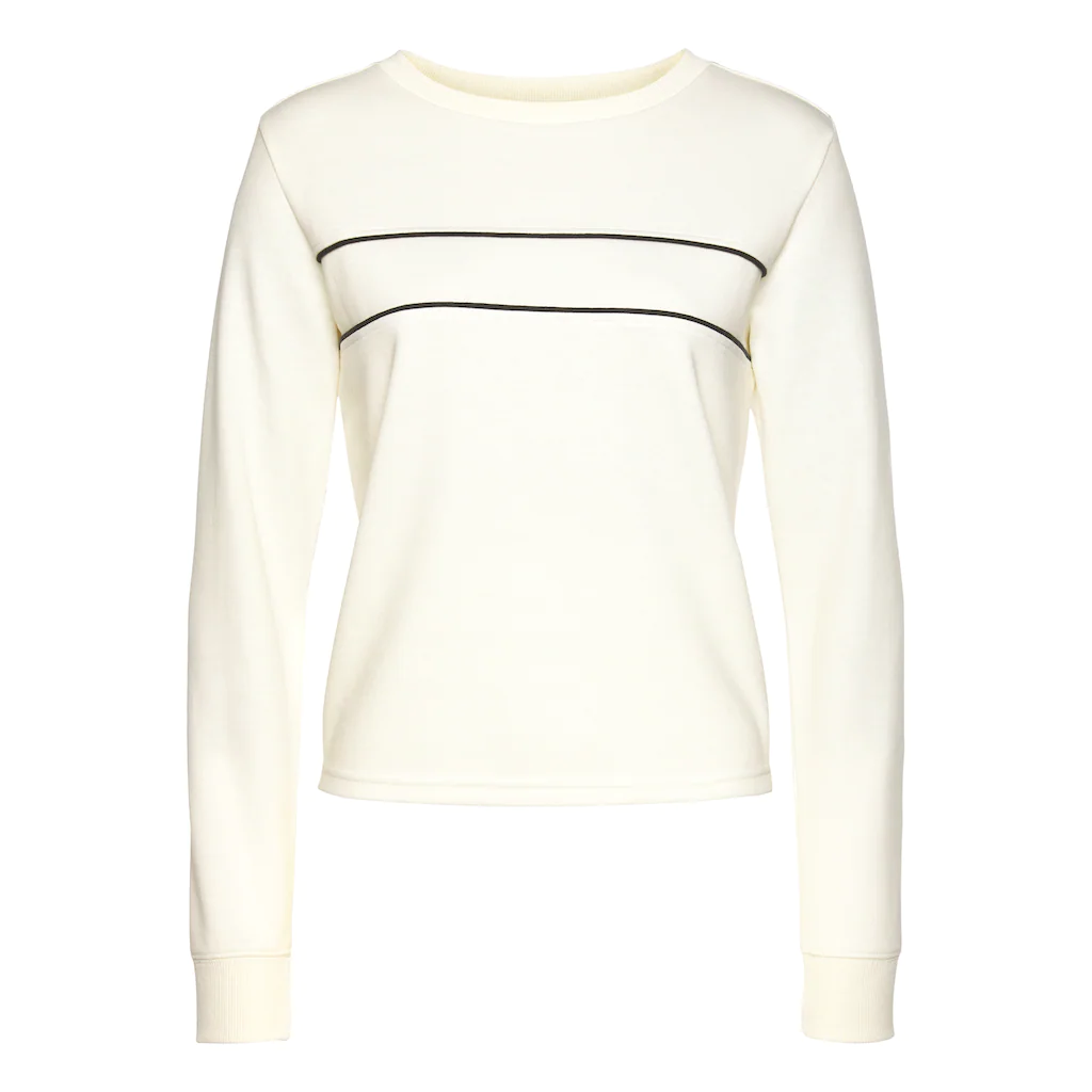 H.I.S Sweatshirt mit Piping auf der Brust Loungewear Kostenloser Versand