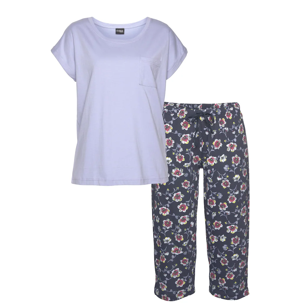 Vivance Dreams Capri-Pyjama (2 tlg.) mit gemusterter Schlafhose bestellen Bestseller