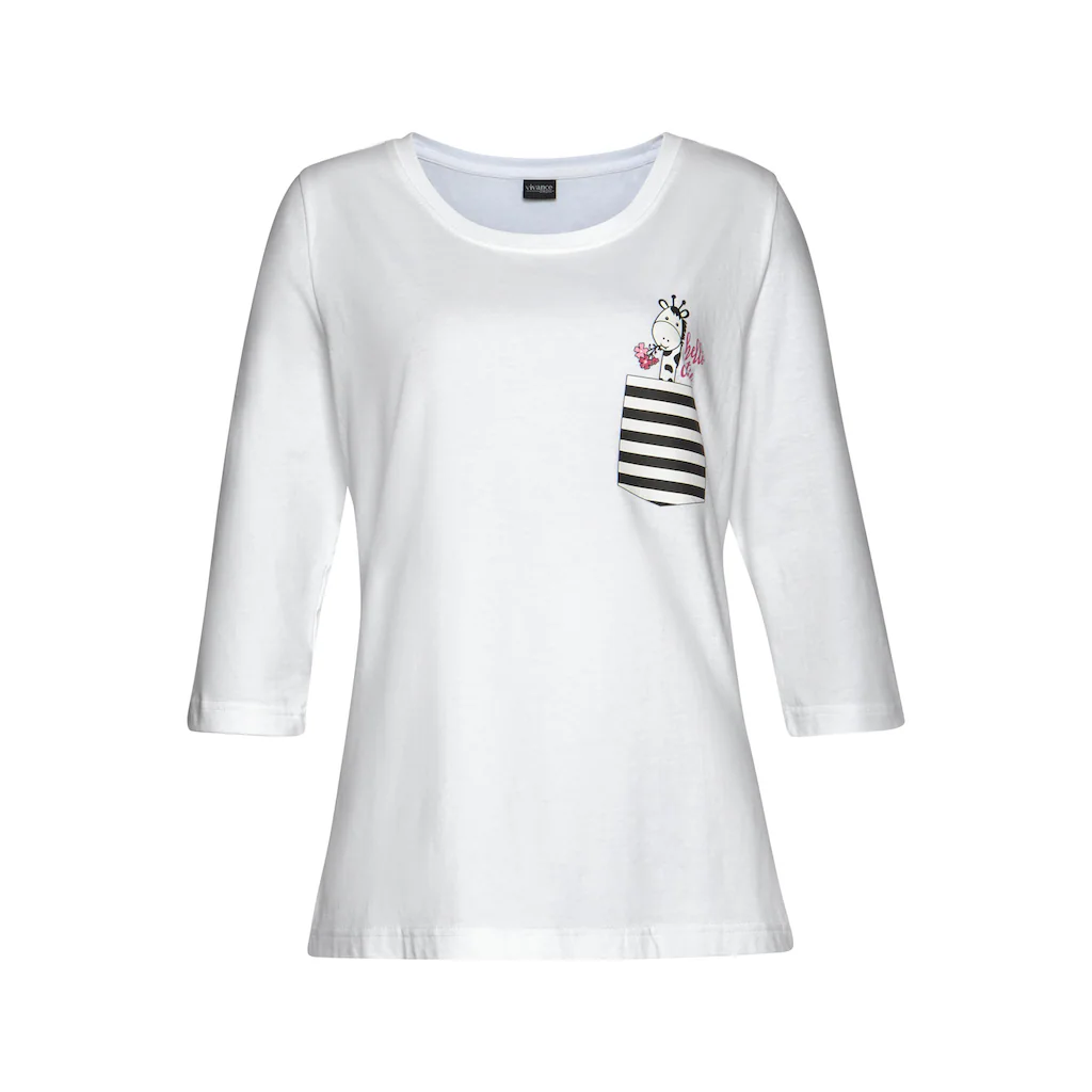 Vivance Dreams Pyjama (4 tlg. 2 Stück) mit verspieltem Tierprint ▷ für Im Verkauf