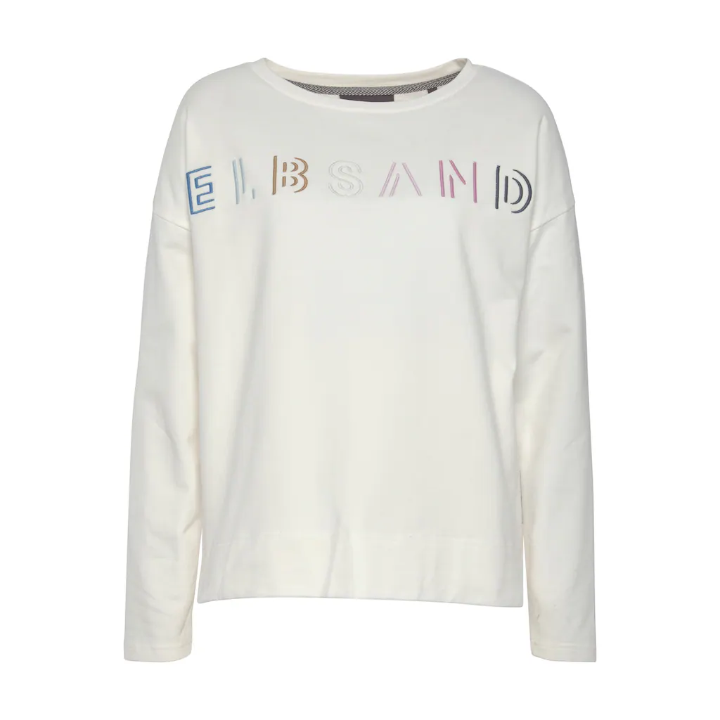 Elbsand Sweatshirt mit Logostickerei vorne lässige Passform sportlich-casual Vatertagsangebot