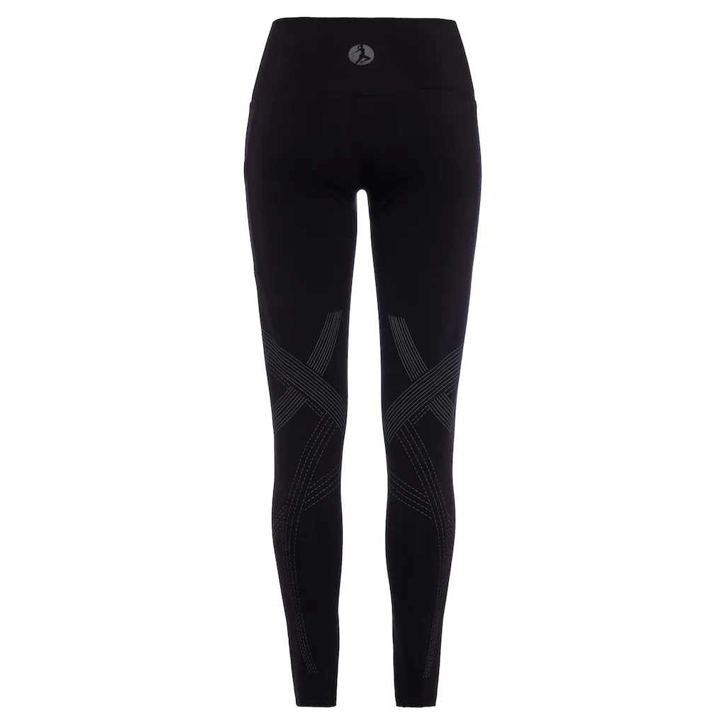 LASCANA ACTIVE Leggings mit optischen Reflektorprint und Handytasche Loungewear Heißer Verkauf