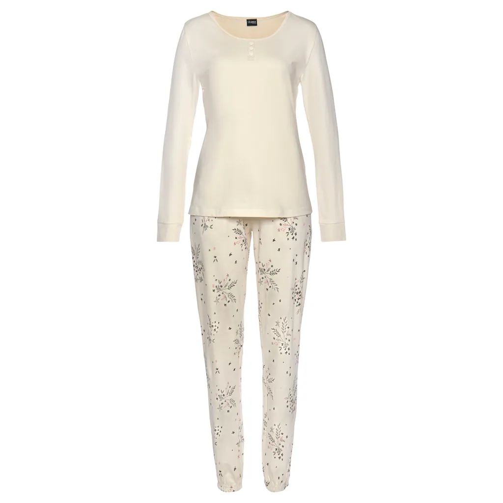 Vivance Dreams Pyjama (4 tlg. 2 Stück) mit feinen Blumenzweigen online kaufen Zeitbegrenzte Promotion