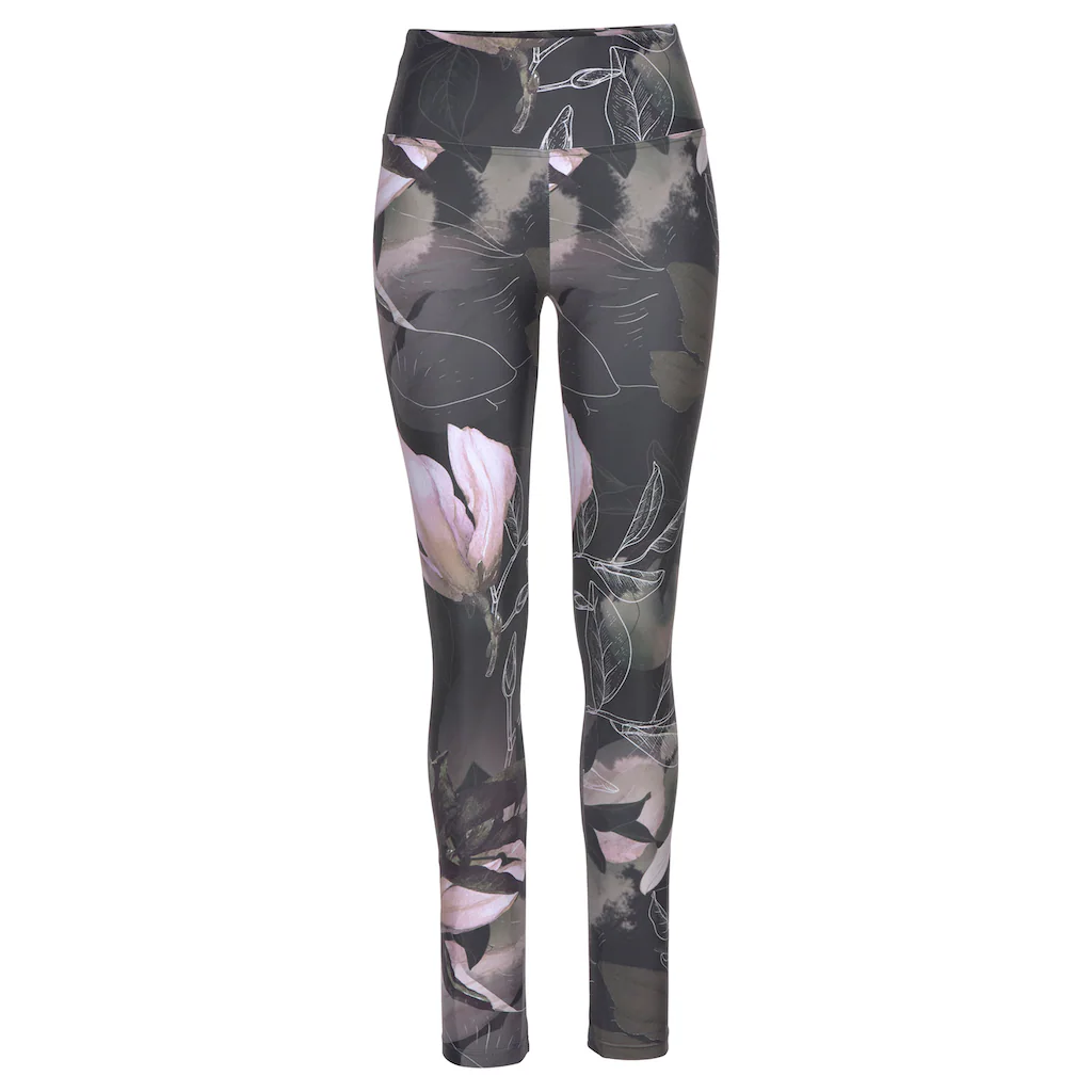 LASCANA ACTIVE Leggings »Tropical« mit abstraktem Blumenprint Loungewear Auslauf