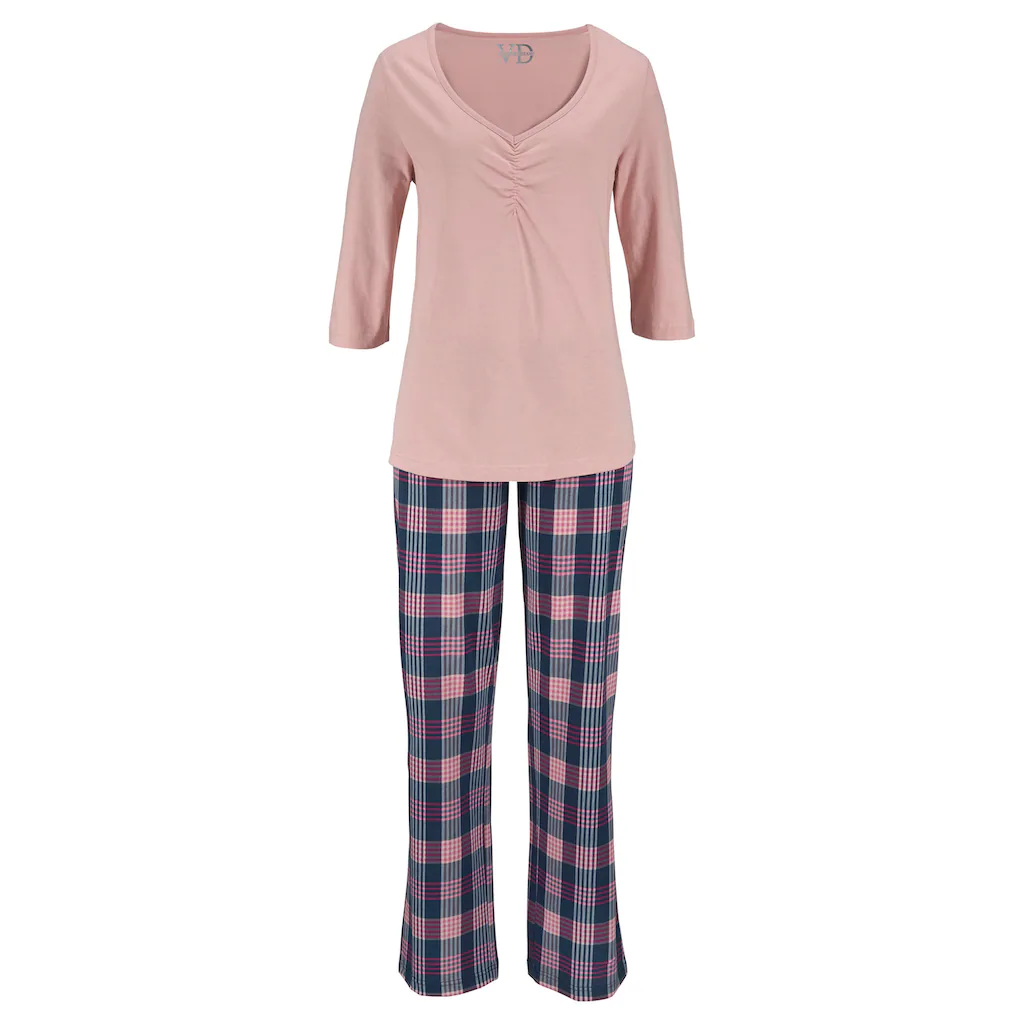 PETITE FLEUR Pyjama (2 Stück) mit V- Ausschnitt online kaufen Günstiger Verkauf