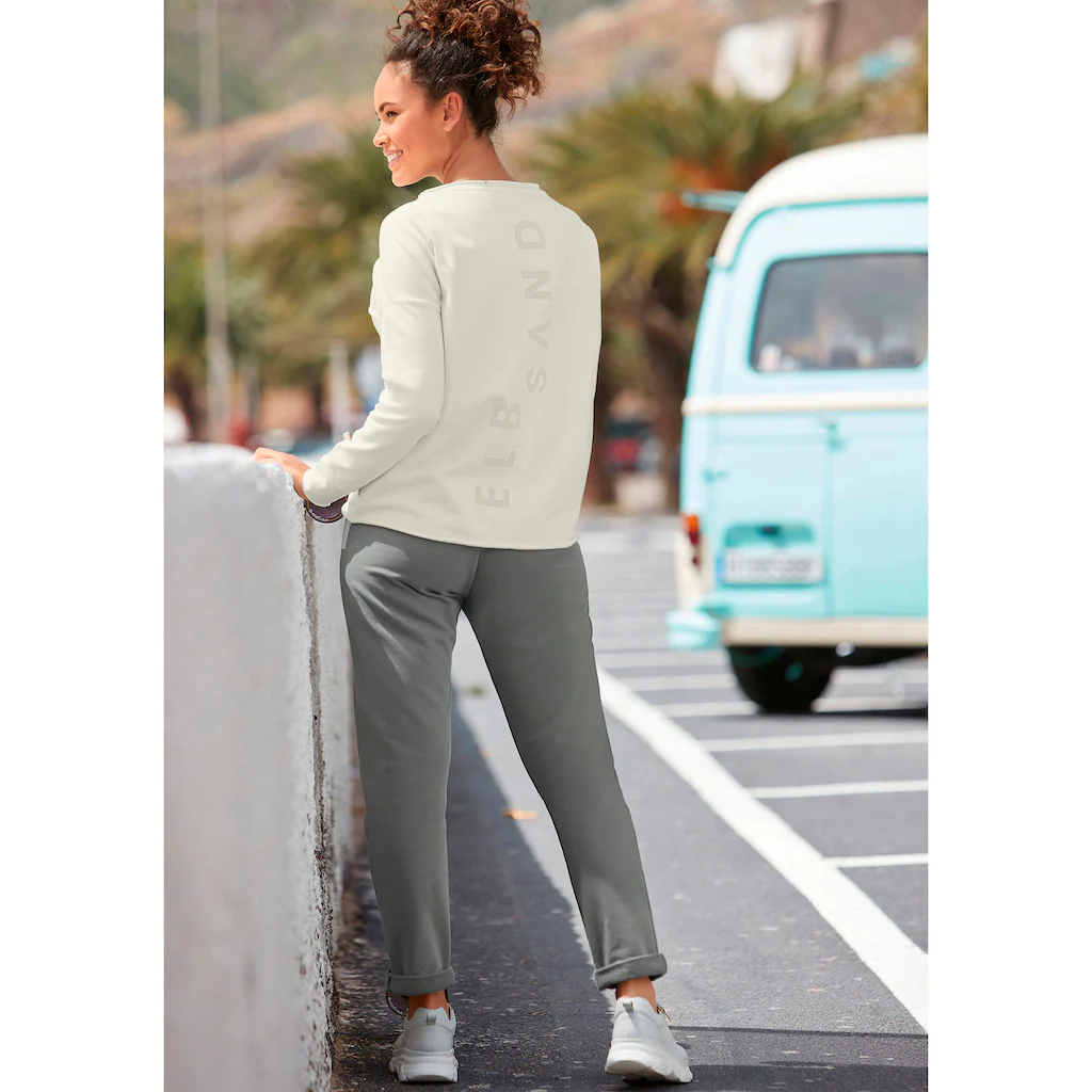 Elbsand Sweatshirt »Raina« mit Logoprint am Rücken sportlich-casual Kostenloser Versand