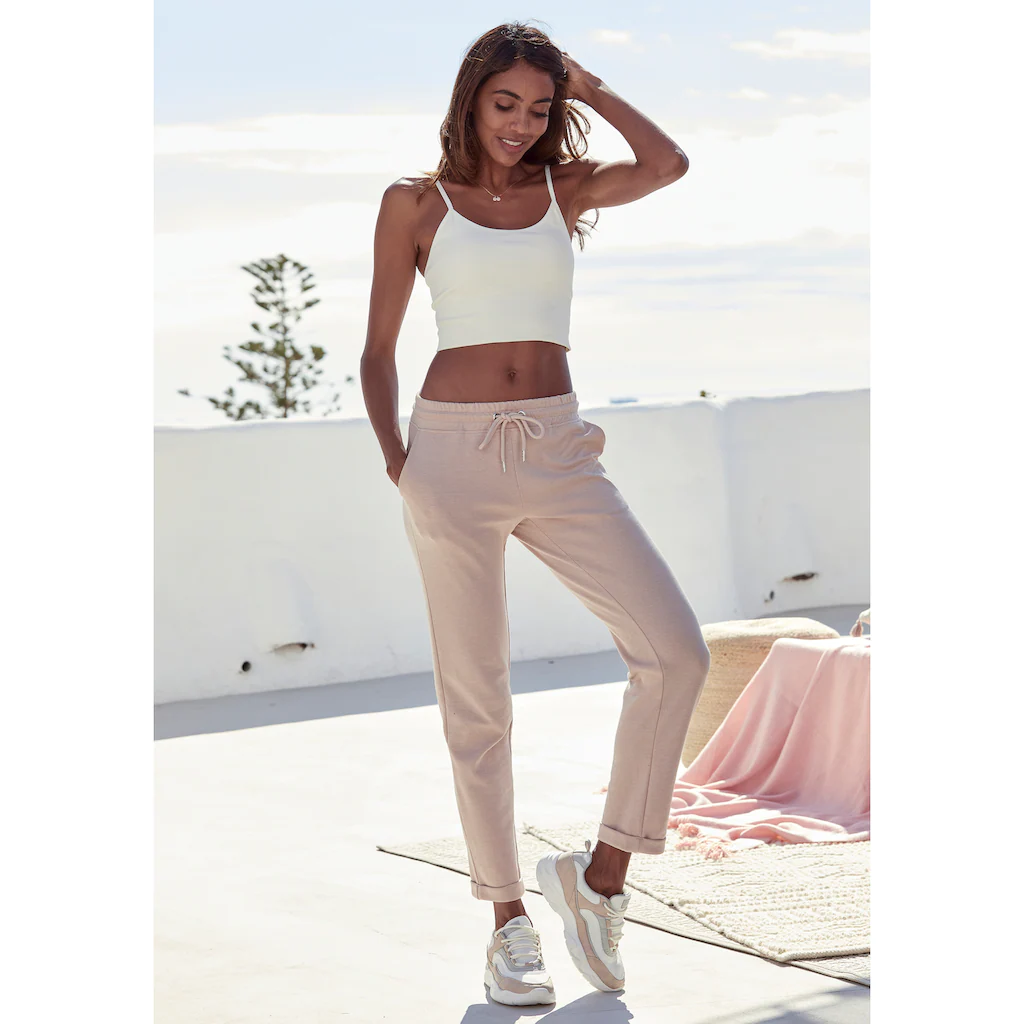 H.I.S Sweathose Schlupfhose mit kleinem Aufschlag am Saum Loungewear Black Friday