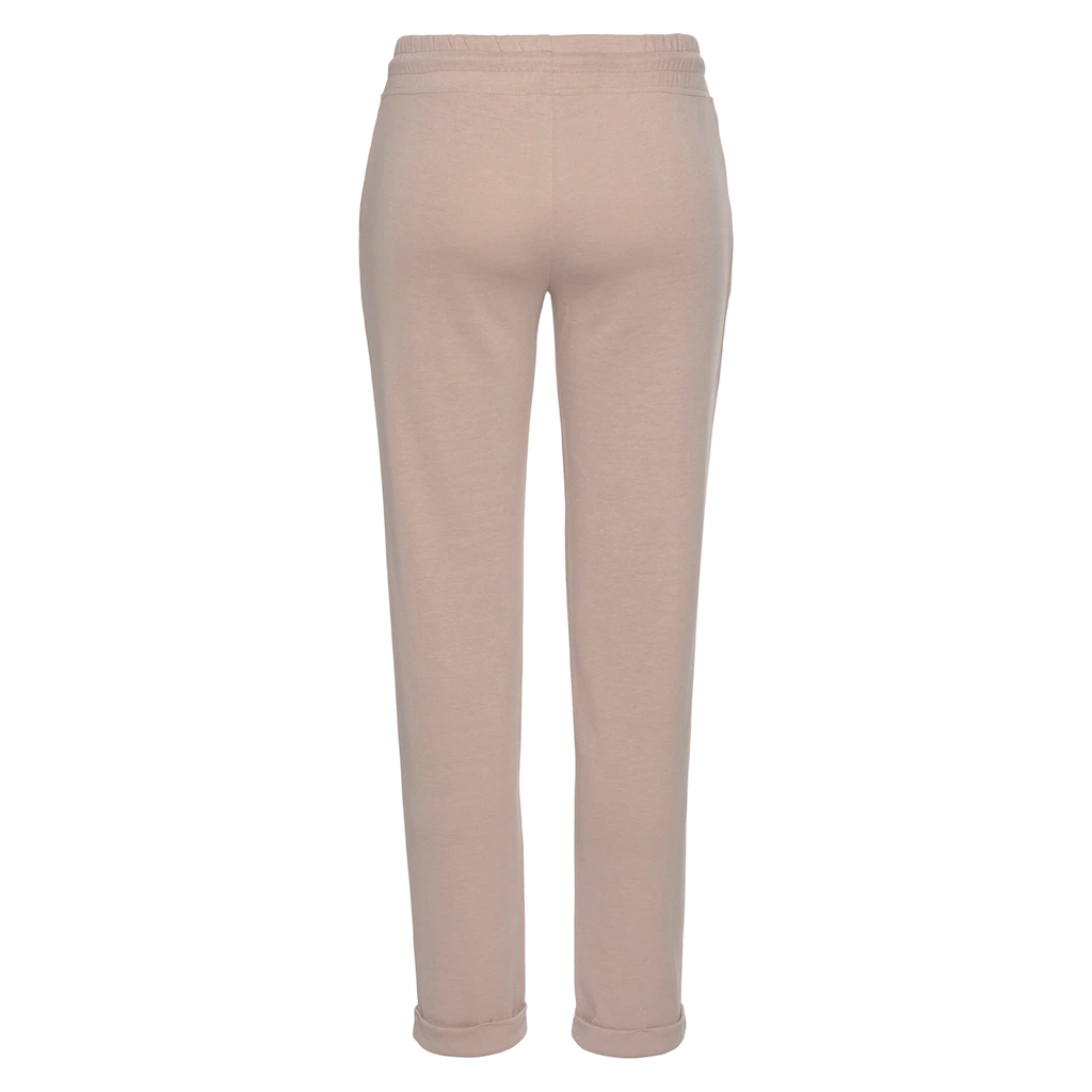 H.I.S Sweathose Schlupfhose mit kleinem Aufschlag am Saum Loungewear Black Friday