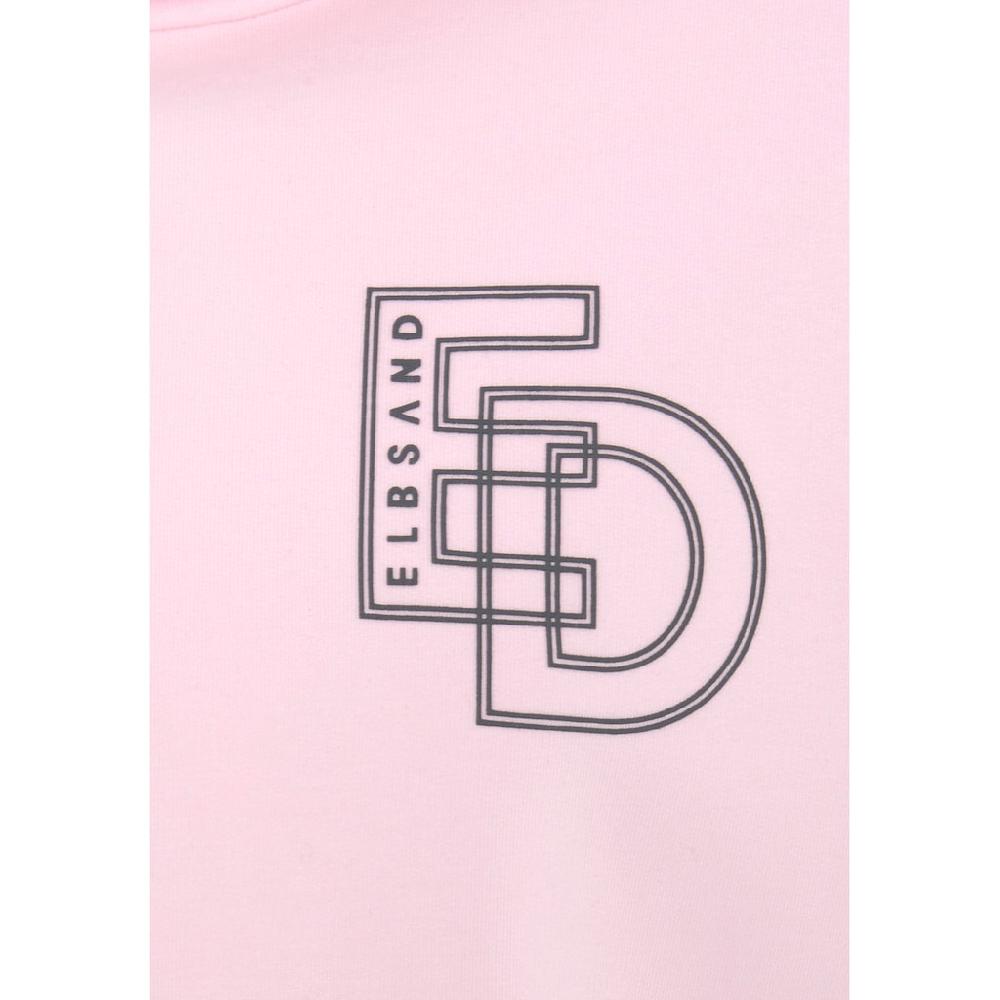 Elbsand Kapuzensweatshirt mit großem Logodruck auf dem Rücken bequemer Hoodie aus Baumwolle Räumungsverkauf