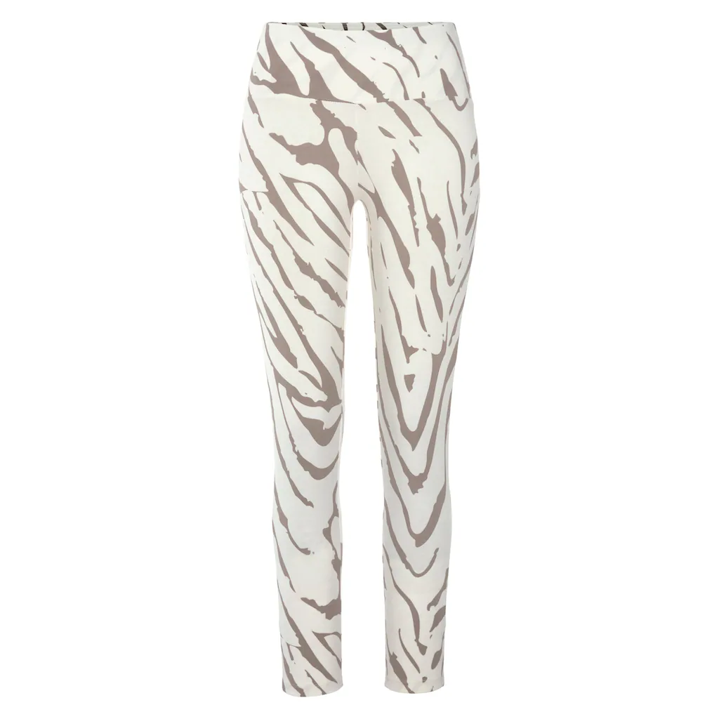 LASCANA Leggings mit Zebramuster und breitem Bund Loungewear Kostenlose Rückgabe