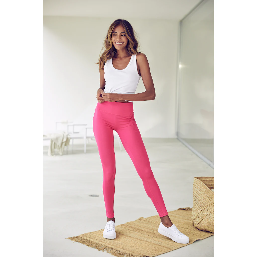 LASCANA Leggings mit breitem Bündchen Riesige Rabatte