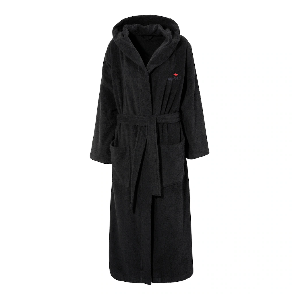KangaROOS Unisex-Bademantel »Cassidy für Damen & Herren Standardlänge & Überlänge« (1 St.) mit Taschen Männer und Frauen Baumwolle Reise Hotel Sauna S-3XL Begrenzt auf 3 Tage