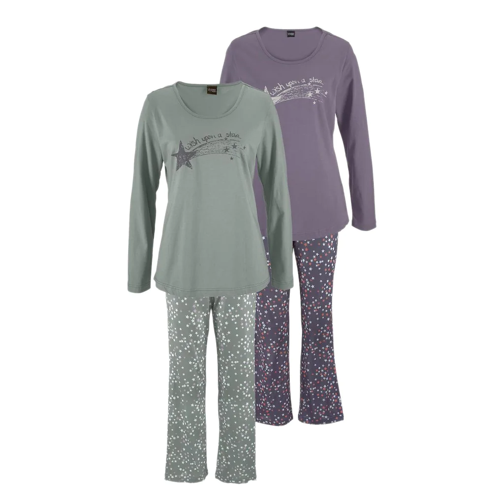 Vivance Dreams Pyjama (4 tlg. 2 Stück) mit Sternenprint kaufen Neuheiten