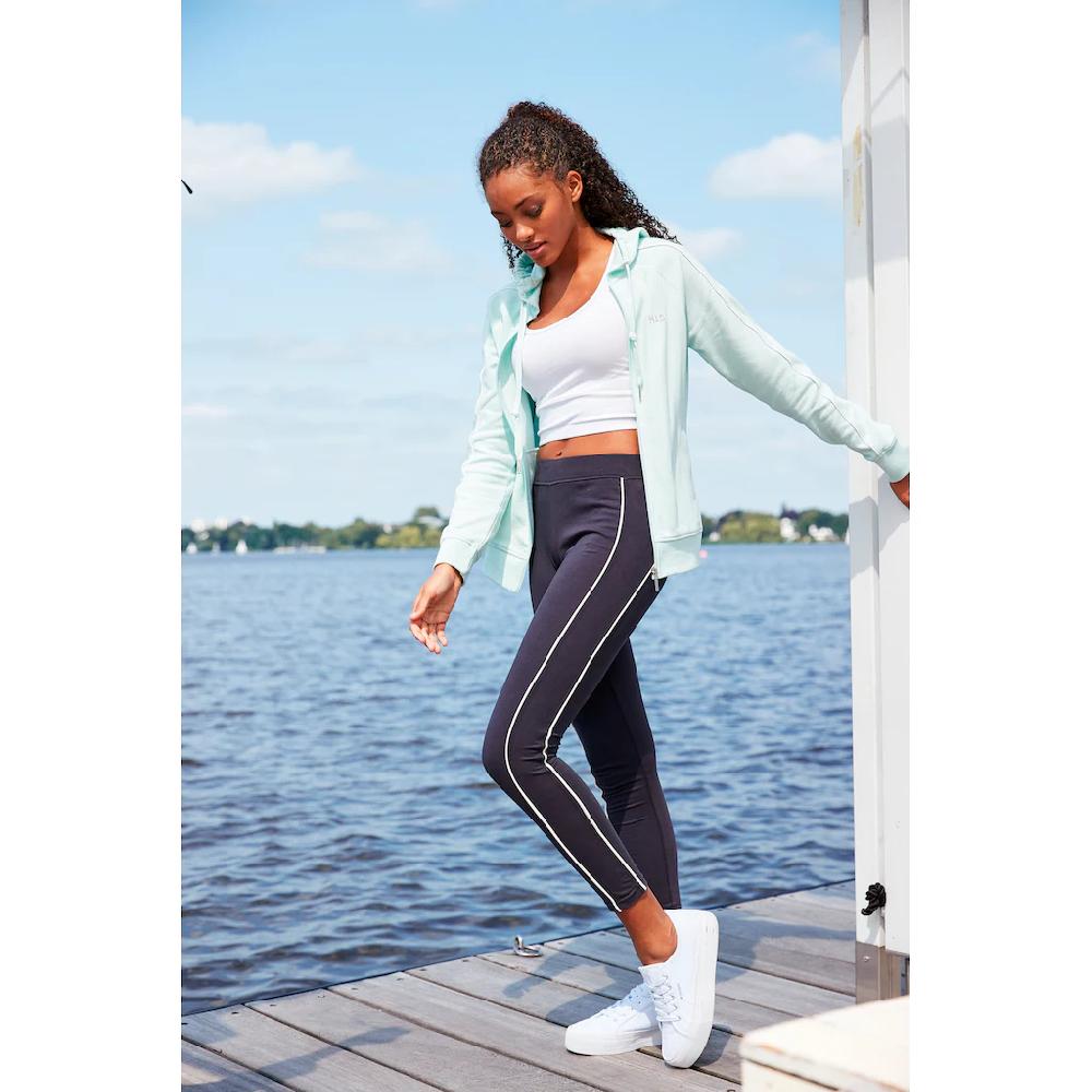 H.I.S Sweatjacke mit Piping an den Ärmeln Loungeanzug Letzte 3 Tage