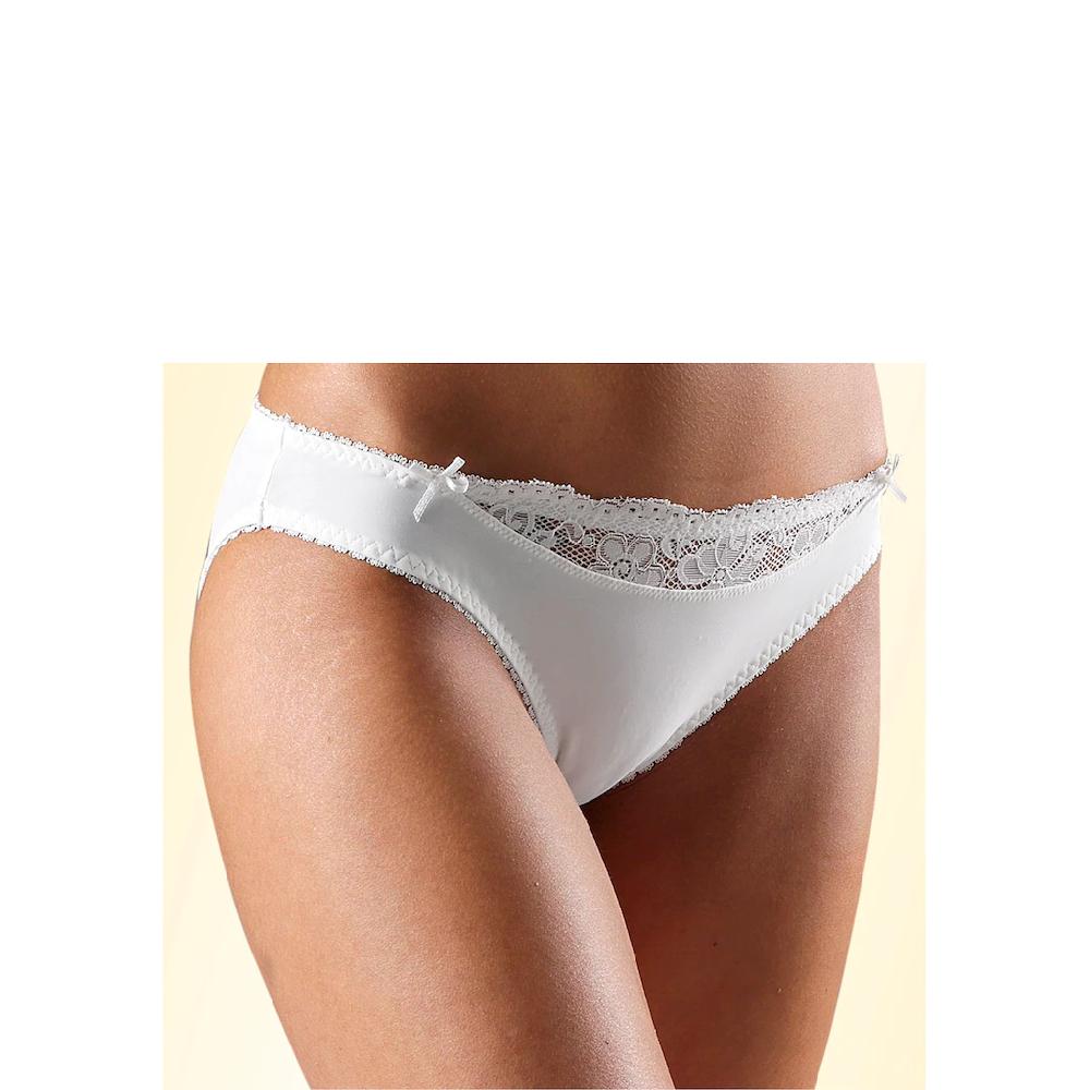 Nuance Slip (2 Stück) mit kleinem Spitzeneinsatz am Bund Räumungsverkauf