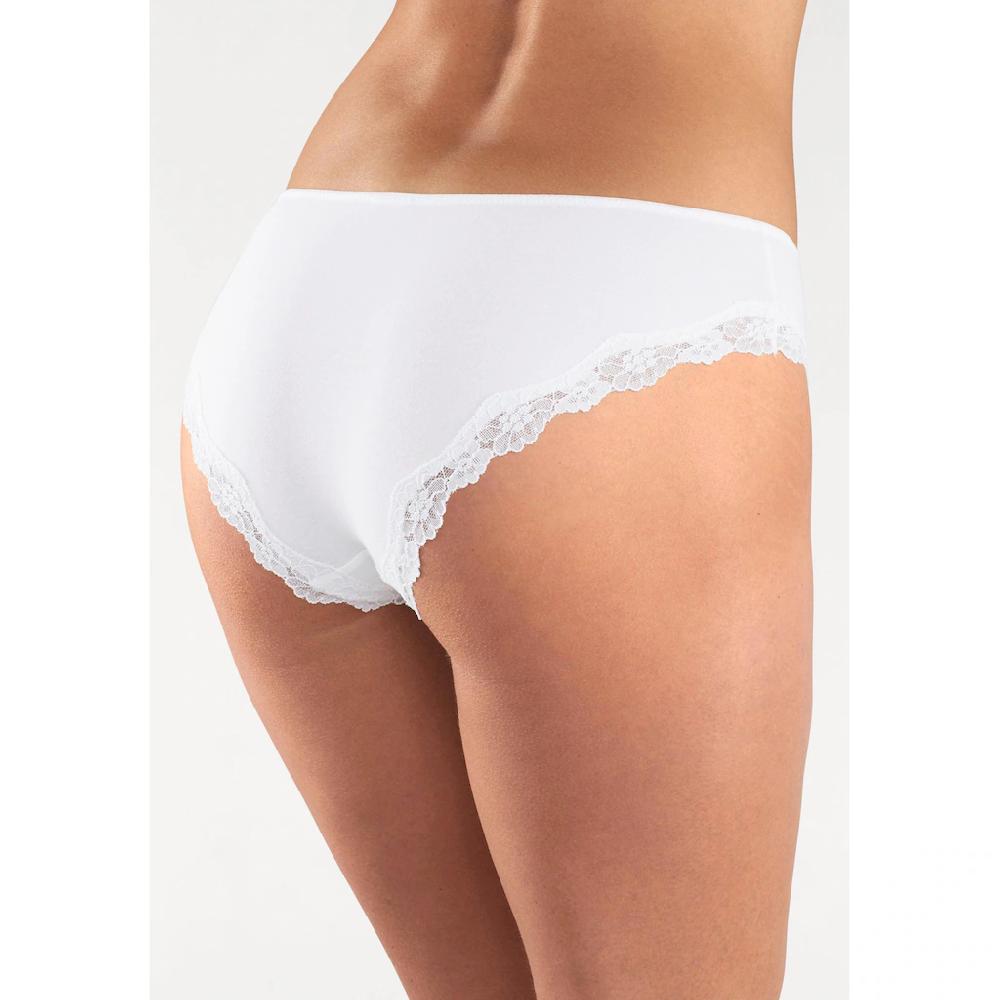 LASCANA Slip (3er-Pack) aus elastischer Baumwolle mit zarter Spitze online bestellen Kostenloser Versand