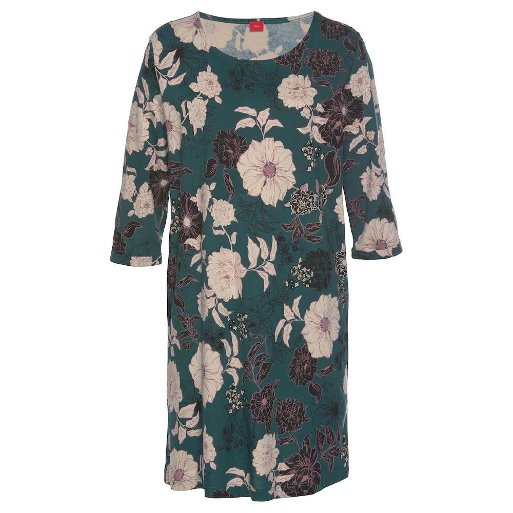 s.Oliver Bodywear Nachthemd mit botanischem Blumenmuster Limitierter Zeitrabatt