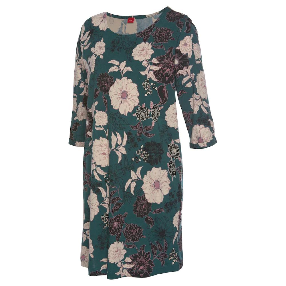 s.Oliver Bodywear Nachthemd mit botanischem Blumenmuster Limitierter Zeitrabatt