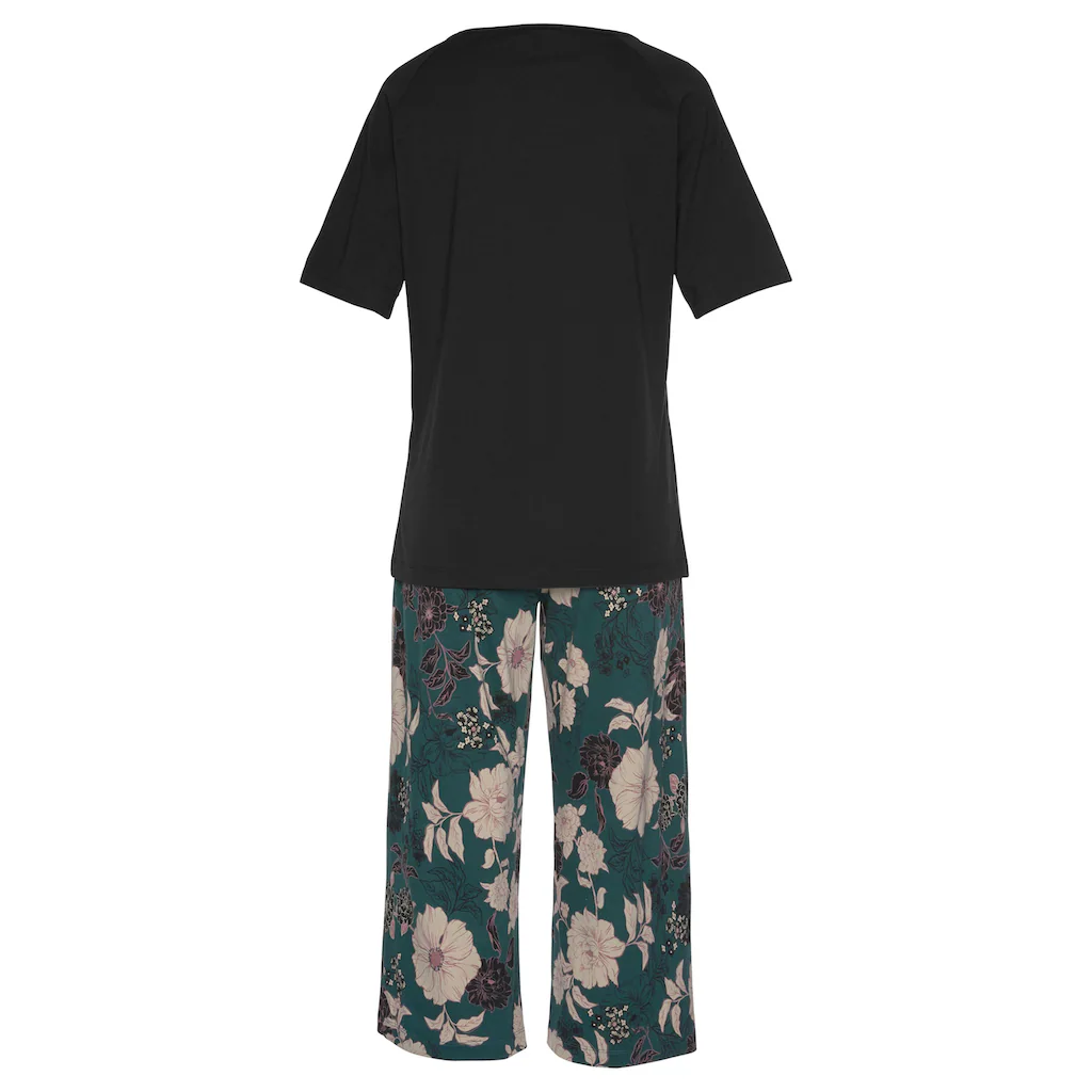 s.Oliver Bodywear Capri-Pyjama Shirt mit halblangen Ärmeln Black Friday