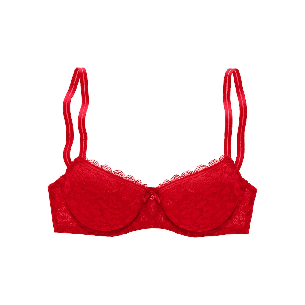 Vivance Schalen-BH aus Spitze in Kussmund-Optik im modischen Balconnet-Schnitt Dessous bestellen Cyber Monday