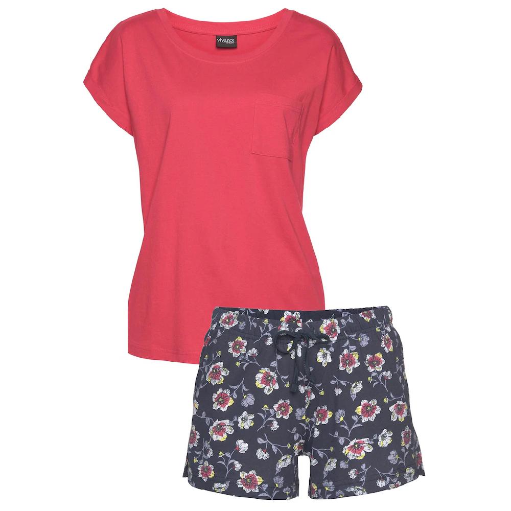 Vivance Dreams Shorty (2 tlg.) mit gemusterter Schlafshorts ▷ für Weihnachtsangebot