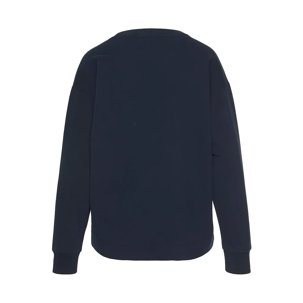 Elbsand Sweatshirt »Sontje« mit Flockprint vorne sportlich-casual Riesige Ersparnisse