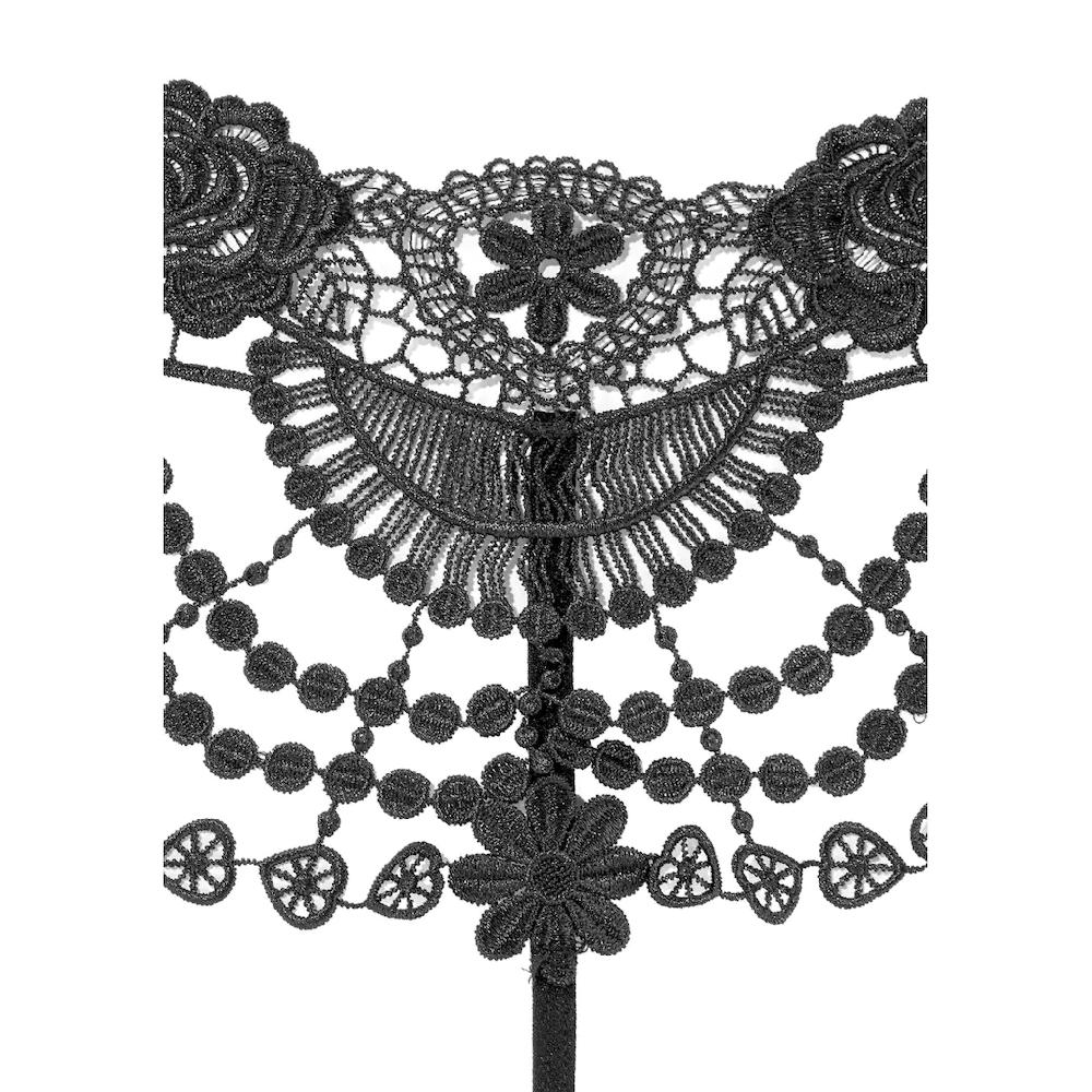 petite fleur gold String-Ouvert Dessous mit edler Guipure Stickerei ▷ für Tiefpreis