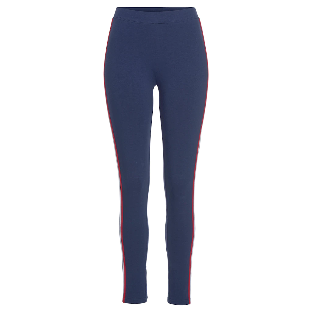 H.I.S Leggings Seitliche Streifeneinsätze in Kontrastfarben Sonderangebot der Fabrik