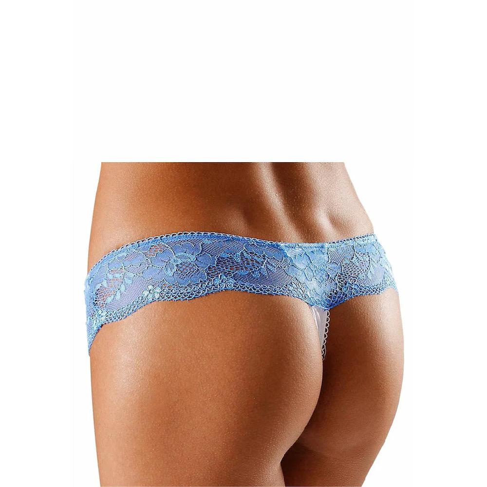LASCANA String mit breitem Bund aus blumiger Spitze Dessous bestellen Super Rabatt