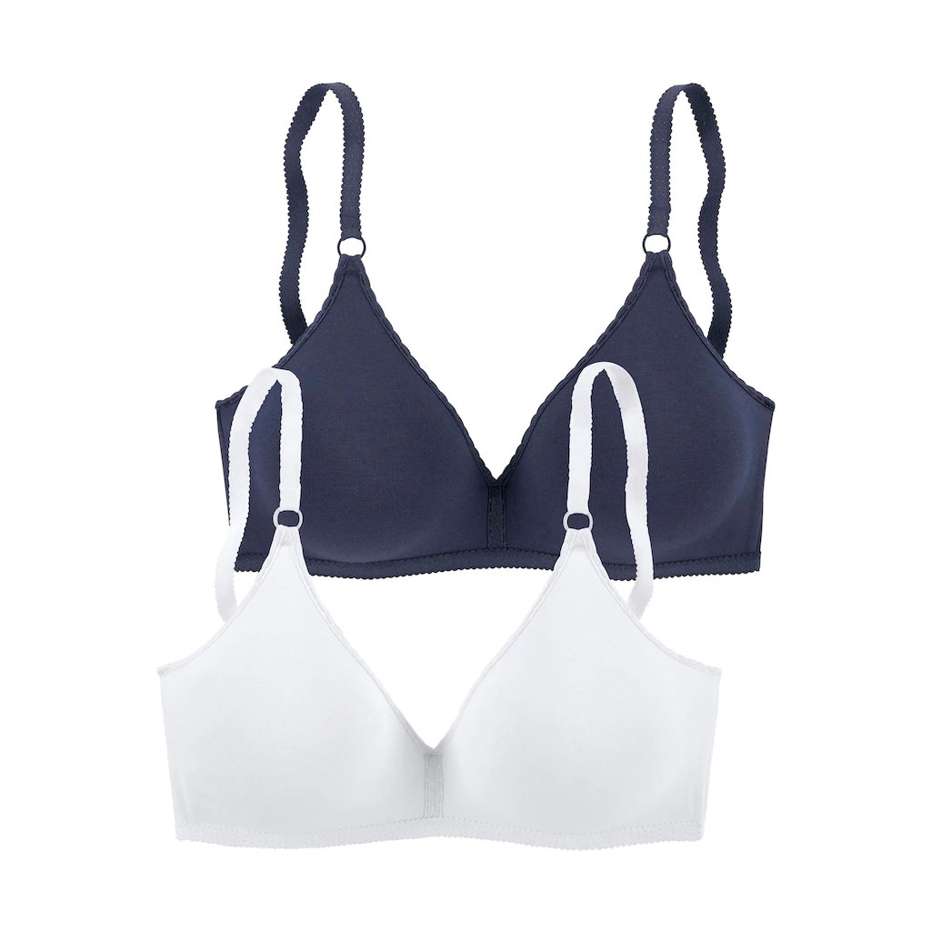 petite fleur Bralette-BH ohne Bügel aus angenehm weicher Baumwollqualität Basic online bestellen Black Friday Preise