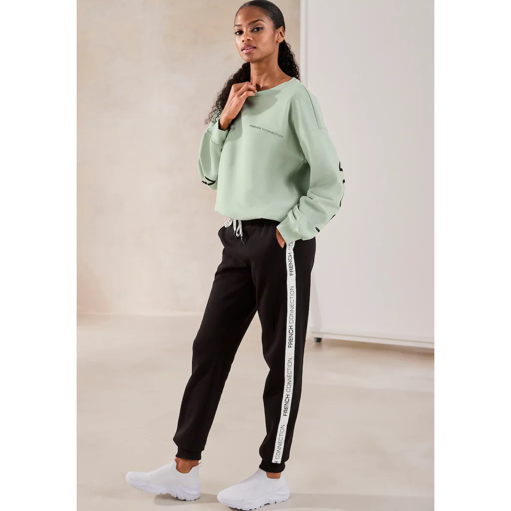 French Connection Sweatshirt mit großem Logodruck auf dem Rücken Schlussverkauf