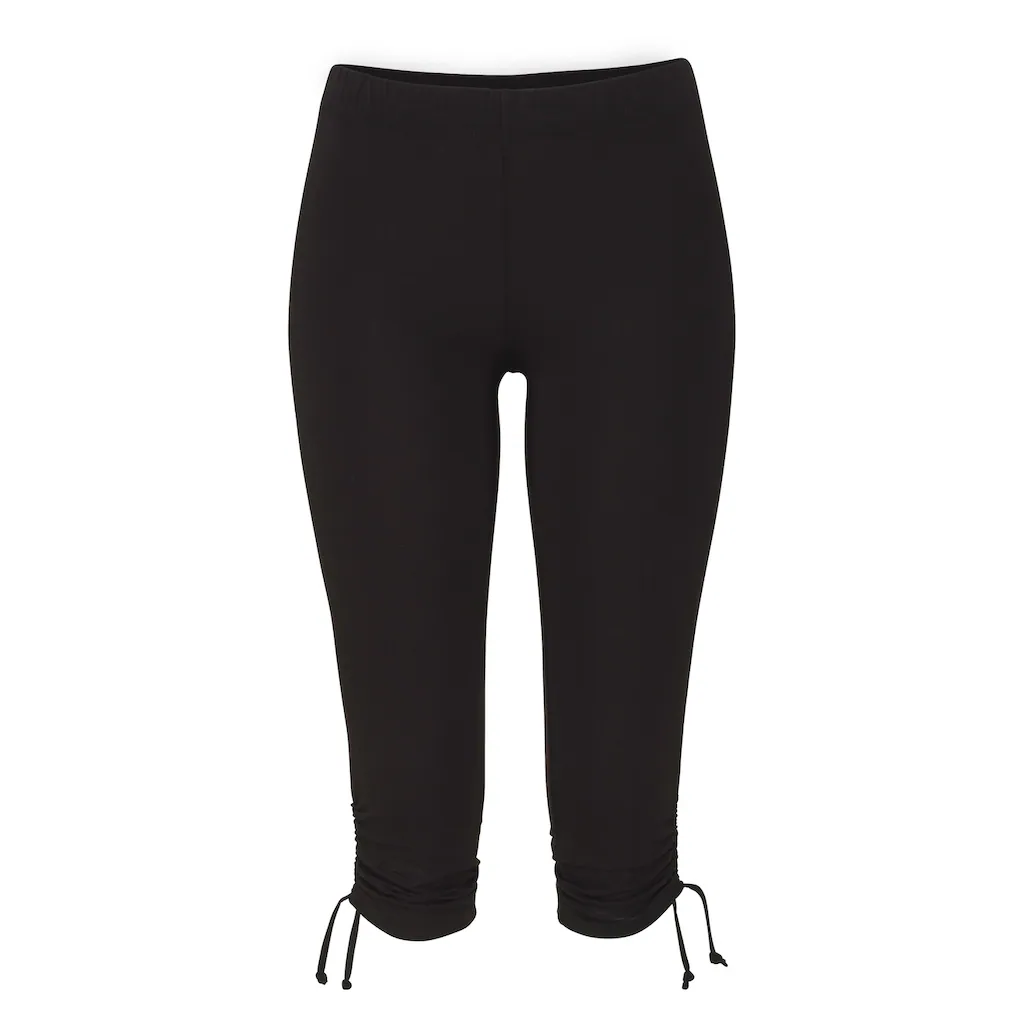 Beachtime Caprileggings mit Raffung 7/8-Länge Basic Stretch Rabatt