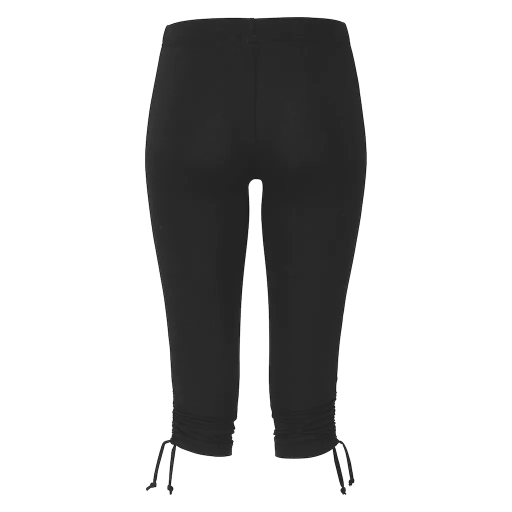 Beachtime Caprileggings mit Raffung 7/8-Länge Basic Stretch Rabatt